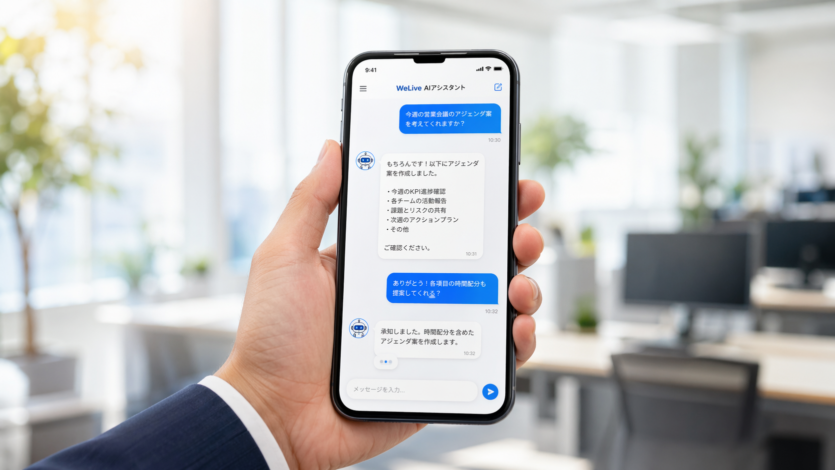 WeConnect AI AIチャット機能